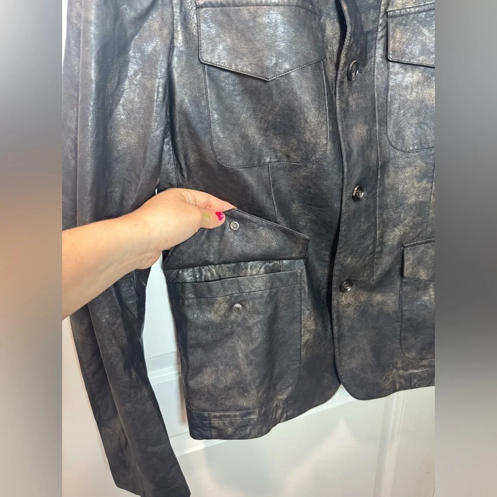 Faux leather jacket / blazer - Paisley & Gray slim fit  men's  size S/P